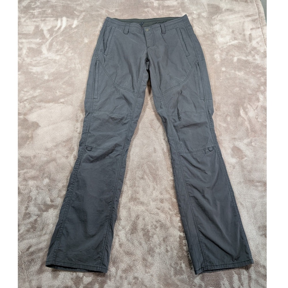 Kuhl Splash Hiking Pants Womens 4 Reg Charcoal Grey Straight Leg Utility 6279